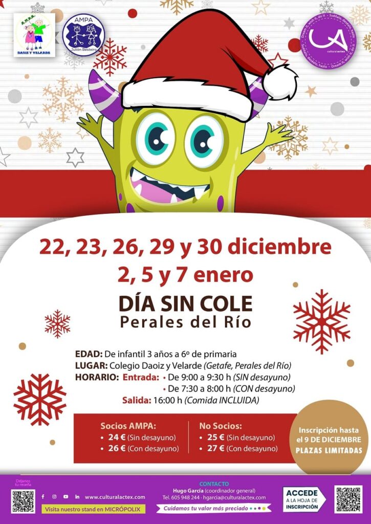 dias sin cole navidad 25
