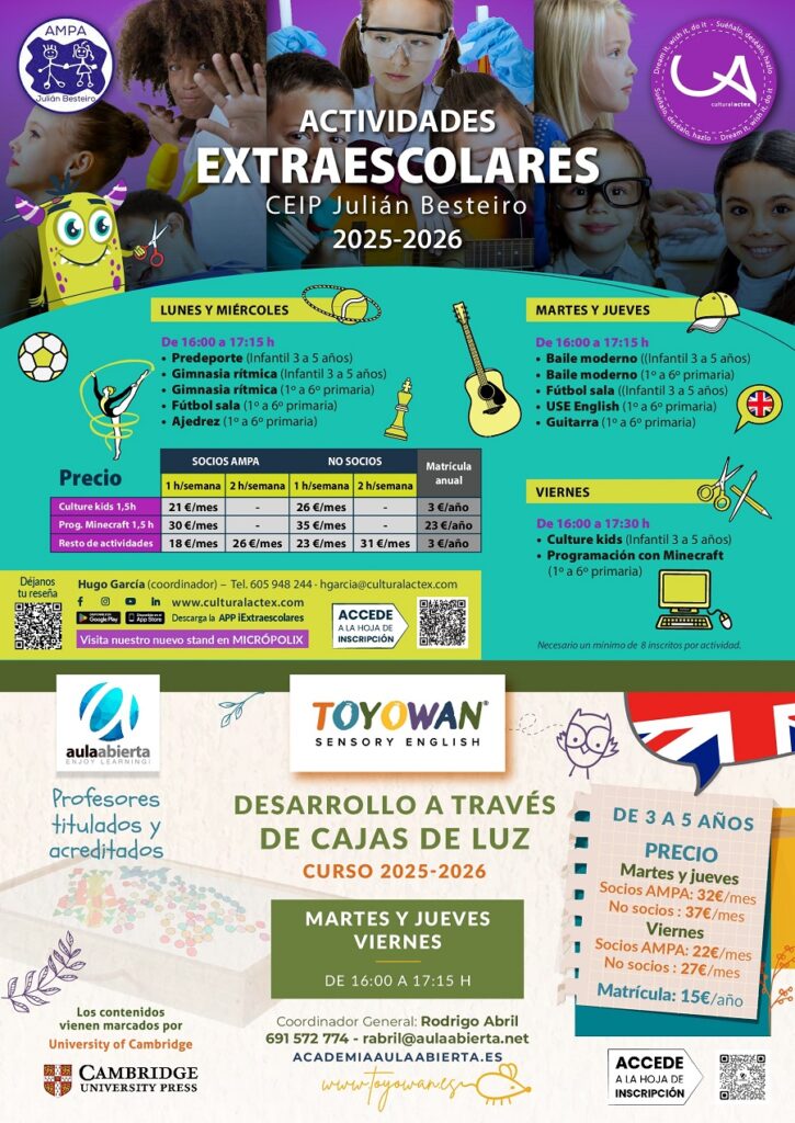 extraescolares 25 26